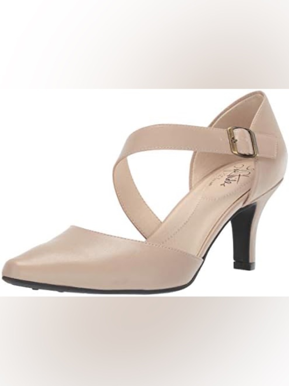 LifeStride Kamala Nude Strappy Heel with buckle 8